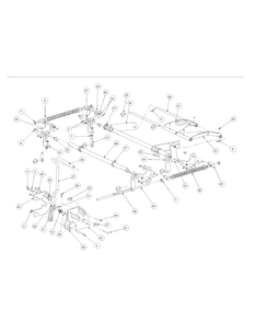 Lift Assembly Diagram and Parts List for M48-KW (53BB5DAV150-19-HP)(2003 1/2) Cub Cadet Lawn Tractor